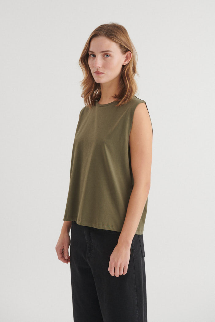 Basic Apparel Raja Tank Toppe 141 Army